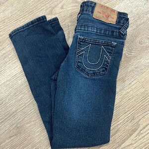 True Religion Geno‎ Skinny Jeans Girls Size 8 Relaxed Slim Fit Distressed